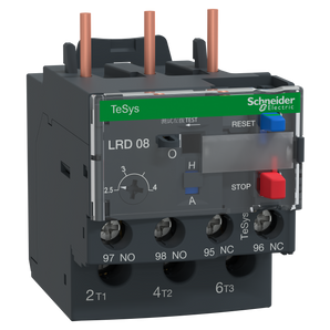 Thermal overload relay, TeSys Deca, 690VAC, 3P, 2.5 to 4A, 1NO+1NC, class 10A, screw clamp