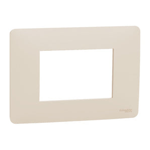Cover frame, New Unica, 1 gang, 3 modules, beige