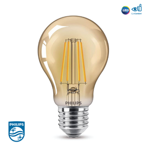 Philips LED Filament Bulb E27 4W 400 lm 2500K Amber Glass