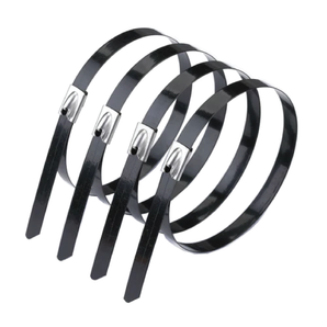 COATED WIDE STAINLESS STEEL CABLE TIE 36 CM X 0.79 CM