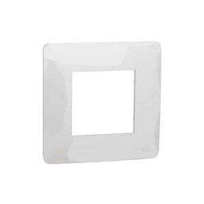 Cover frame, New Unica, 1 gang, 2 modules, white