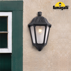 Garden Half Lantern Lighting, IESSE 35x22 cm E27 Base IP55.