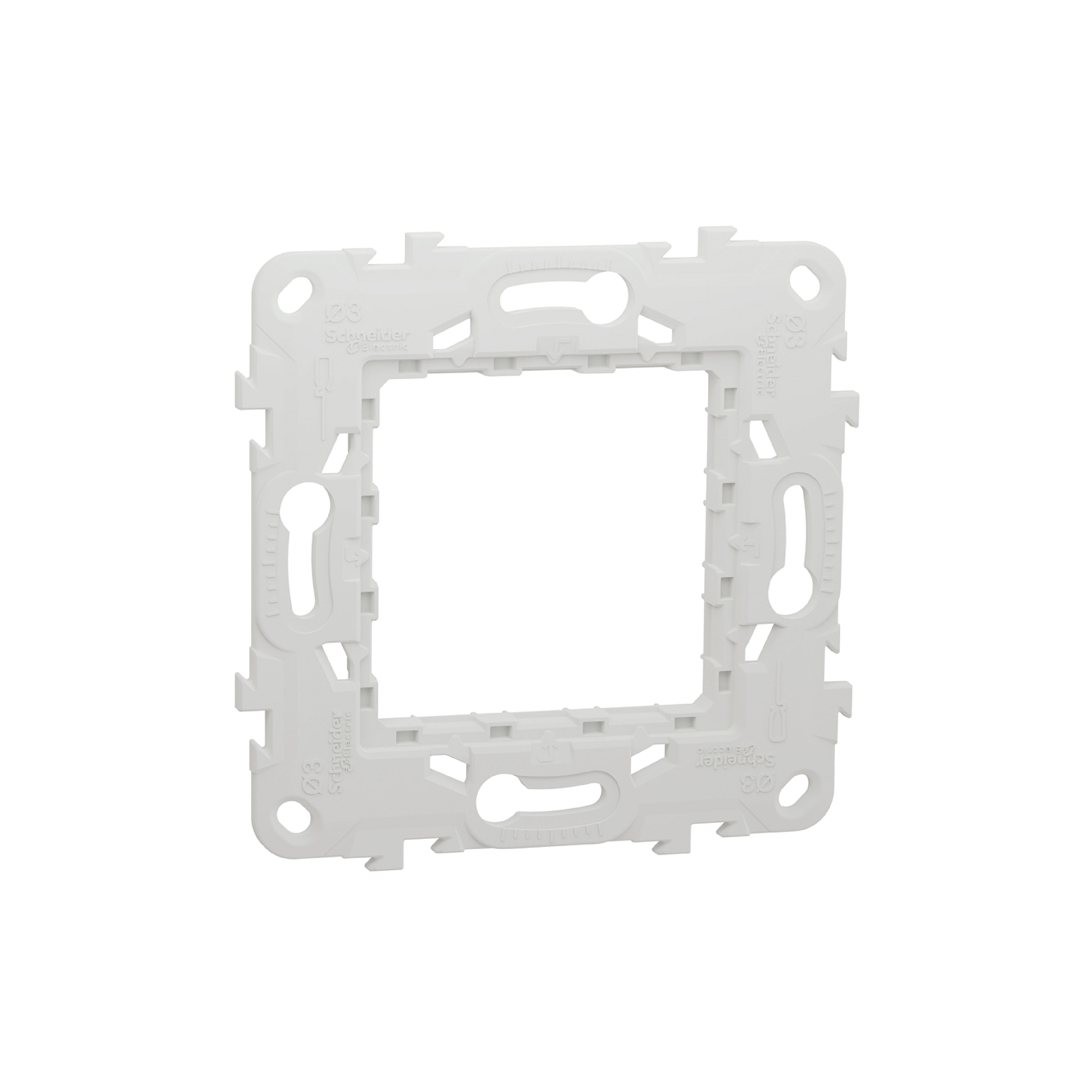 Fixing frame, New Unica, plastic, 2 modules, 1 gang – Obaido