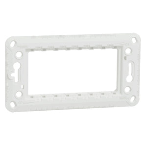 Fixing frame, New Unica, rectangular, plastic, with claws, 4 module, 1 gang