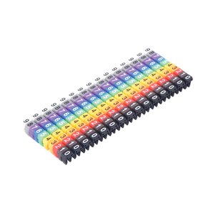 Cable Markers Colourful Marker Number Tag Label 12-16mm 100/P