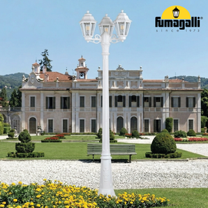 Garden Triple Arms Pole Lighting,GIGI BISSO/ANNA 3L 3x8.5W 209 cm Base E27 IP55 CCT
