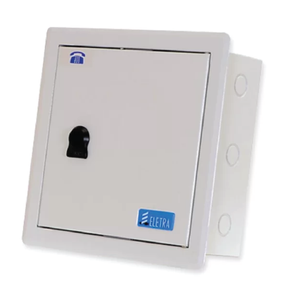 GI Metal Telephone Box Up To 160 Pairs, Flush Mounted 52x37x10