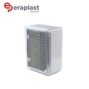 Polycarbonate Enclosure 28x21x13 cm With Transparent Door IP65