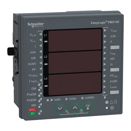 EasyLogic PM2120 - Power & Energy meter - up to 15th H - LED - RS485 ...